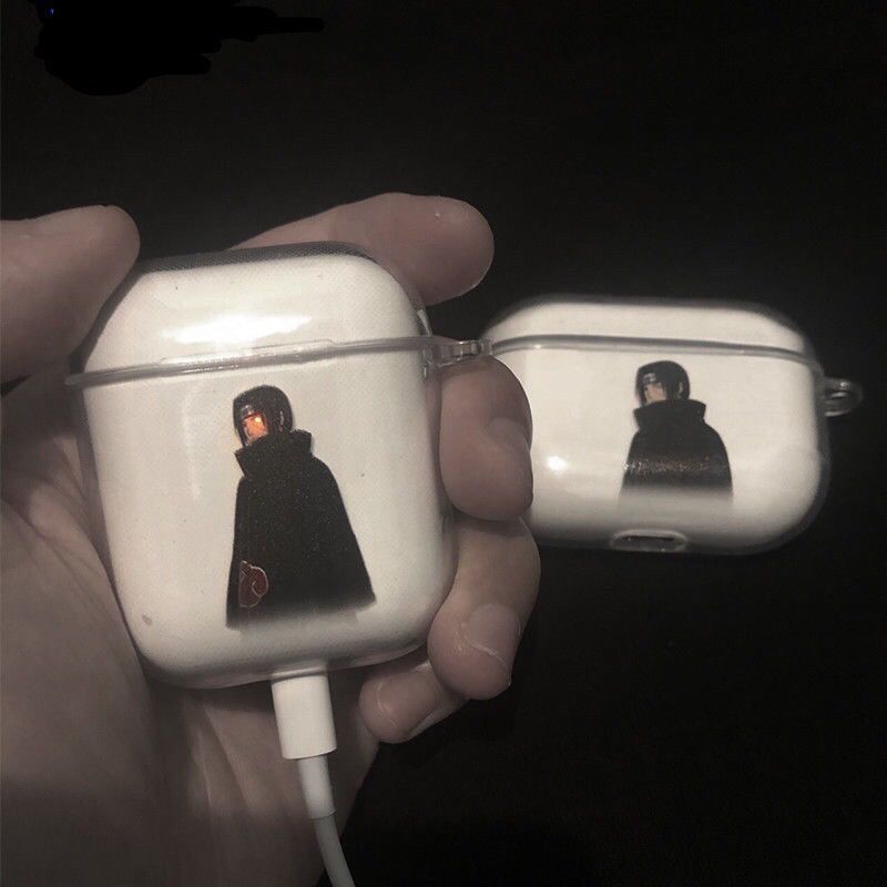 Naruto Uchiha Itachi Uchiha Obito Iphone Airpods Headset Case Generation 1/2/3 Wireless Bluetooth Pro Frosted Soft Case - Animehouse