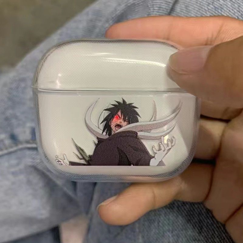 Naruto Uchiha Itachi Uchiha Obito Iphone Airpods Headset Case Generation 1/2/3 Wireless Bluetooth Pro Frosted Soft Case - Animehouse