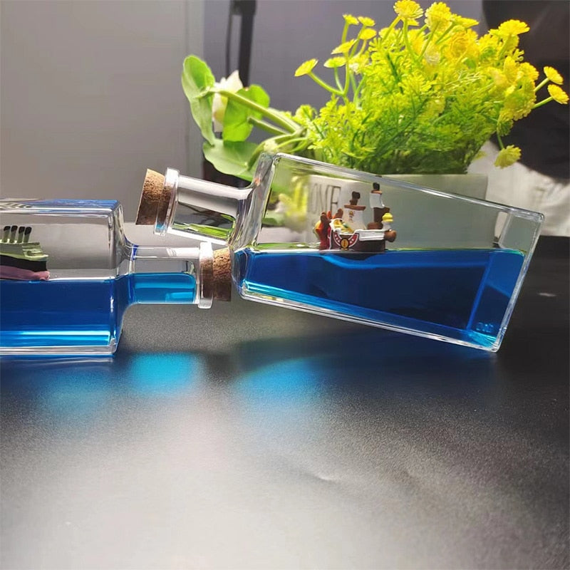 New One Piece Luffy Drifting Bottle Desktop Decoration Mobile Wanli Sunshine Sunny Creative Decorations Men Women Birthday Gifts - Animehouse