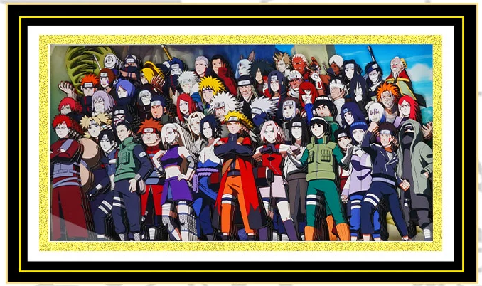 3D decorative painting for all members of Naruto - Animehouse