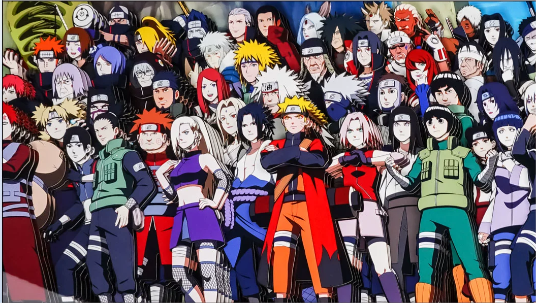 3D decorative painting for all members of Naruto - Animehouse