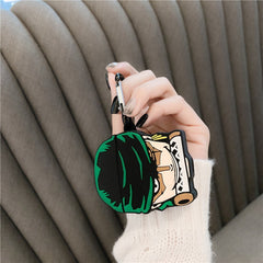 One Piece Zoro Silicone Earphone Case Toy Airpods 1 2 3 Pro 3d Anime Wireless Bluetooth Headphone Case Kids Birthday Gifts - Animehouse