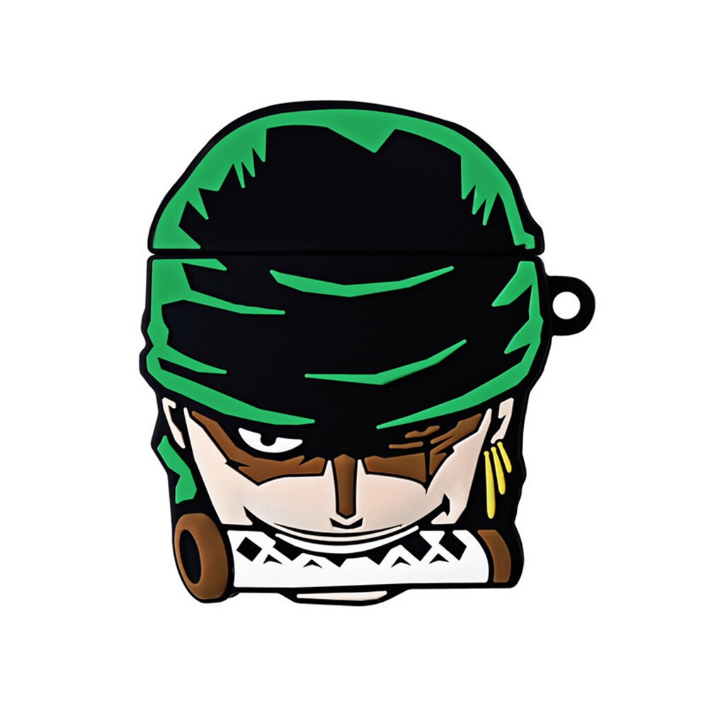 One Piece Zoro Silicone Earphone Case Toy Airpods 1 2 3 Pro 3d Anime Wireless Bluetooth Headphone Case Kids Birthday Gifts - Animehouse