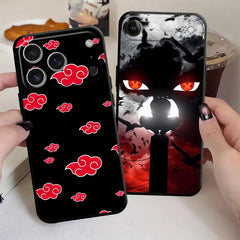 Japan Anime Cloud Black Soft Phone Cover Case for iPhone 15 16 14 Plus 17Air 13 12 11 17 Pro Max 7 8 XR XS Max