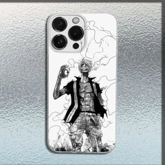Anime  Zoro Phone Case For iPhone 16,15,14,13,12,11 Plus,Pro,Max,XR,XS,X,Plus,SE,Mini Transparent Soft Cover