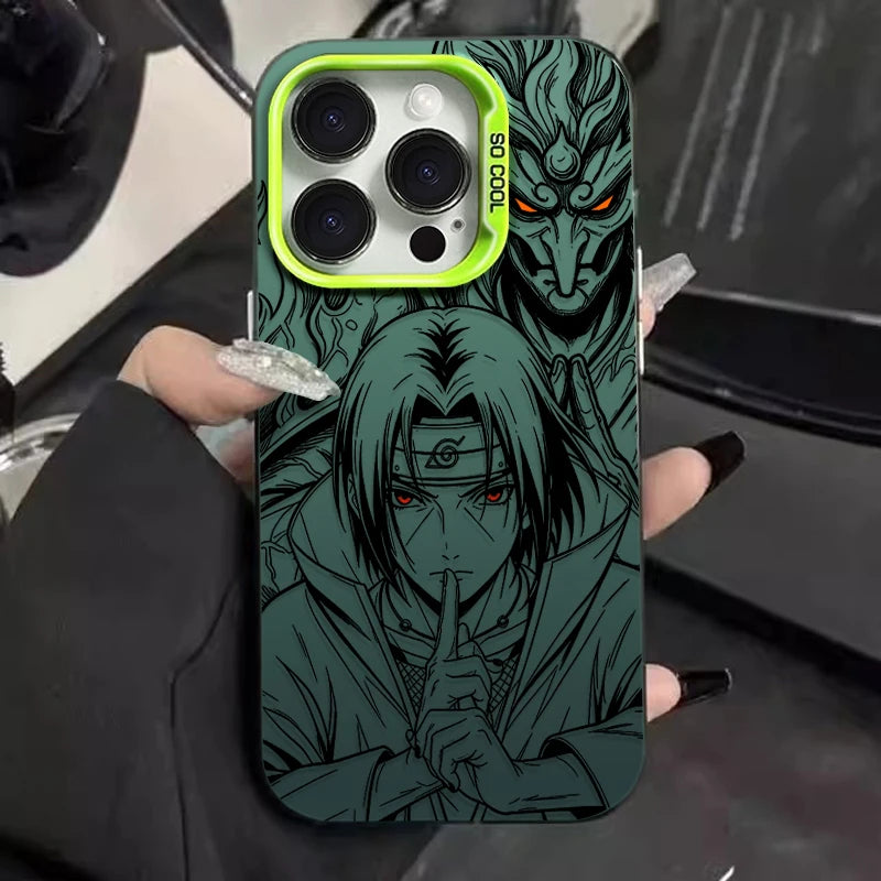 Naruto Trendy Sasuke Itachi New Phone Case for iPhone 12 17 Air Pro Max 16 15 11 14 13 Pro Max XS X XR Plus 8 7 SE 2020 Cover