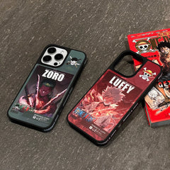 Fashion Cool  Luffy Roronoa Zoro Phone Case For iPhone 17 16 15 14 13 Pro Max Shockproof Hard Cover