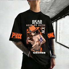 Ace Anime T Shirt Men Women Cotton Short Sleeve Summer Tops Casual Graphic Tee 2026 New Streetwear Cartoon Print Y2k