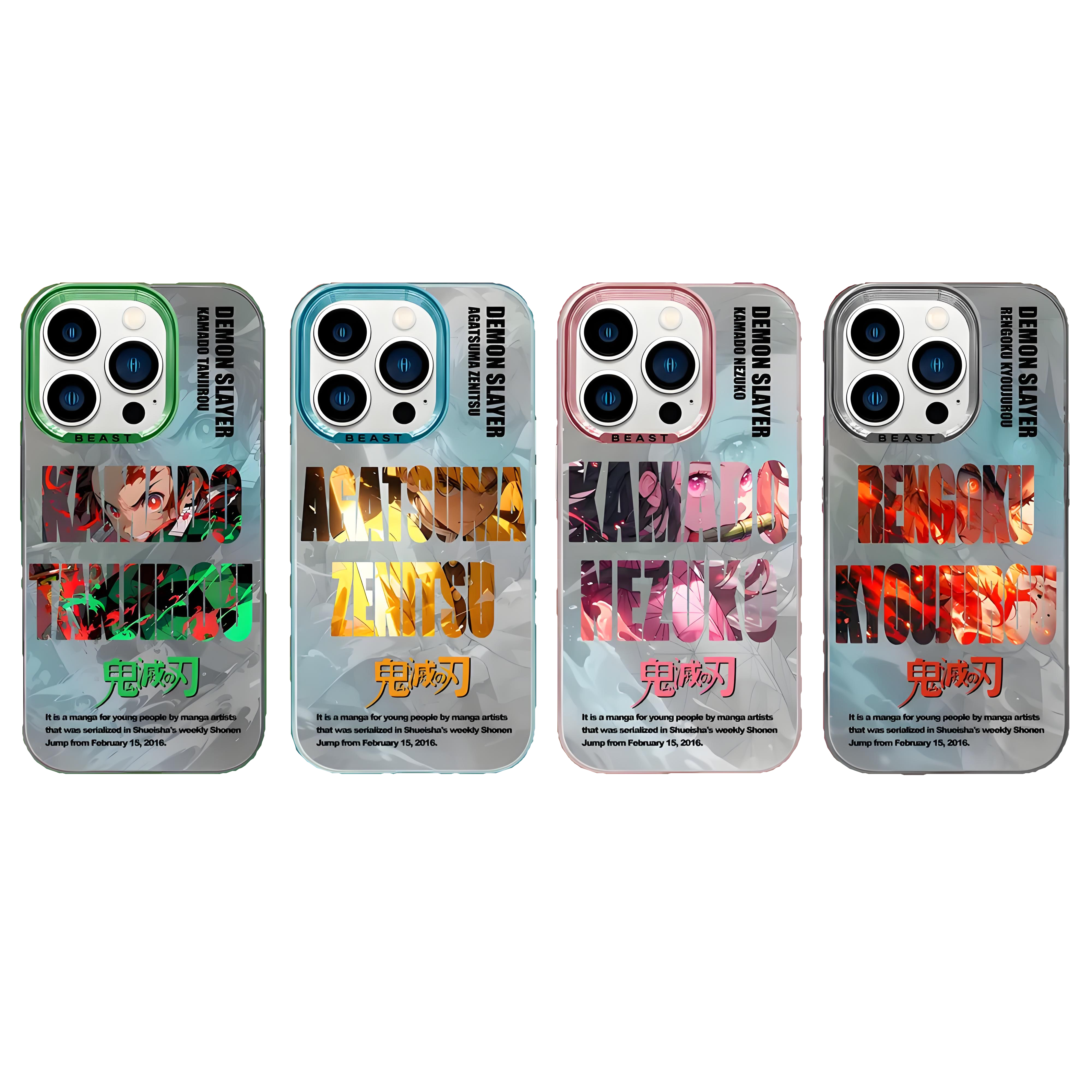 Aurora Laser Plating Demon Slayer Case - Animehouse