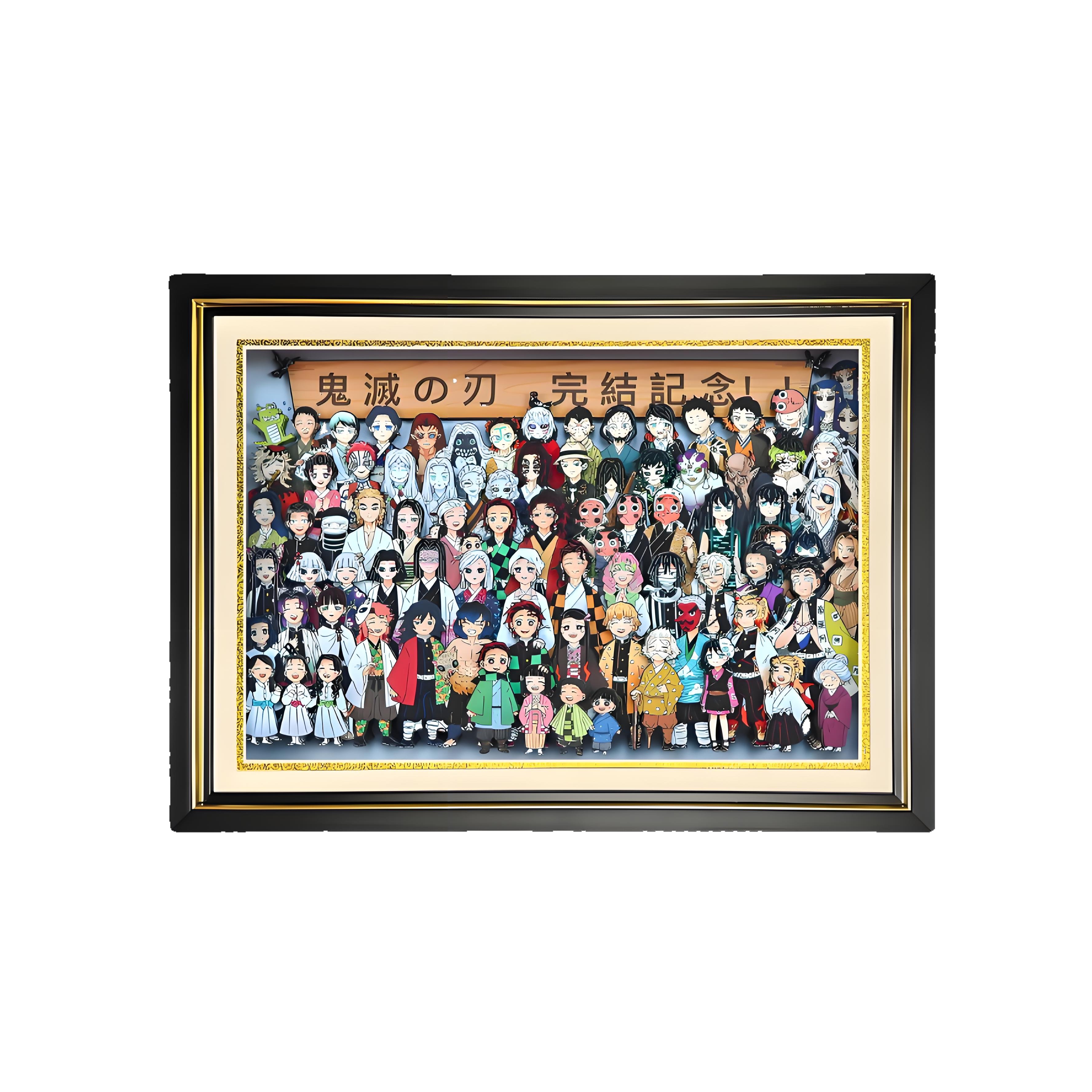 Demon Slayer: Blade Family Portrait Commemorative 3D Decorative Painting - Animehouse
