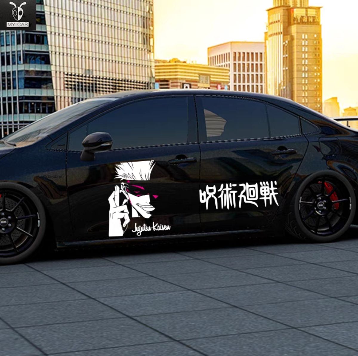 <Jujutsu Kaisen>Go jo car stickers Black model - Animehouse