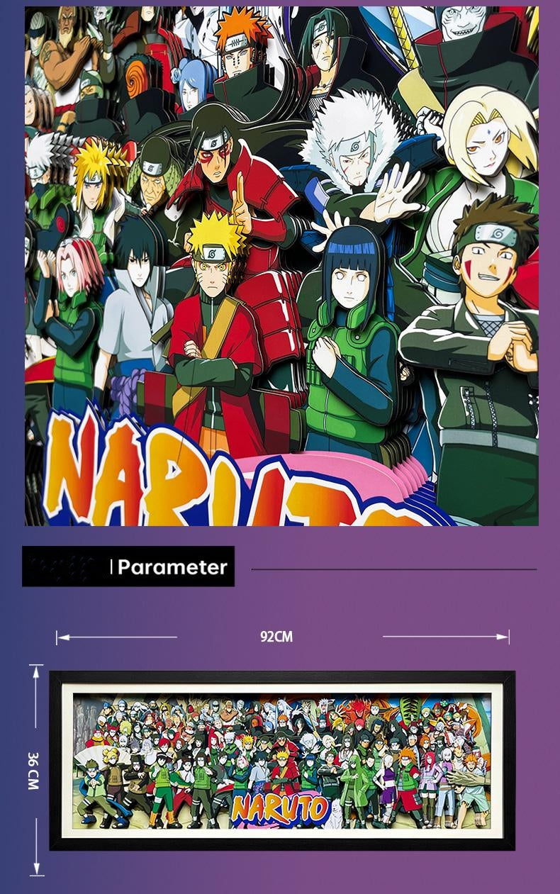Naruto <group photo> 3D hand-painted - Animehouse
