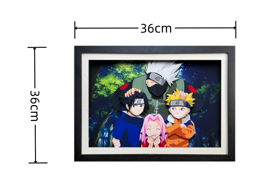 Naruto (Class 7) 3D home decoration painting - Animehouse