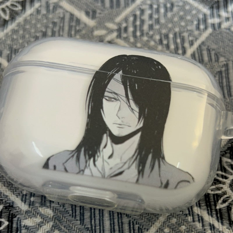 The attack Giant Adult Allen applies airpodspro2 protective case to Apple 3 Bluetooth headphone case Anime 1/2 Generation Transparent soft shell - Animehouse