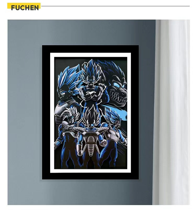 Dragon Ball (Vegeta) 3D decoration painting - Animehouse