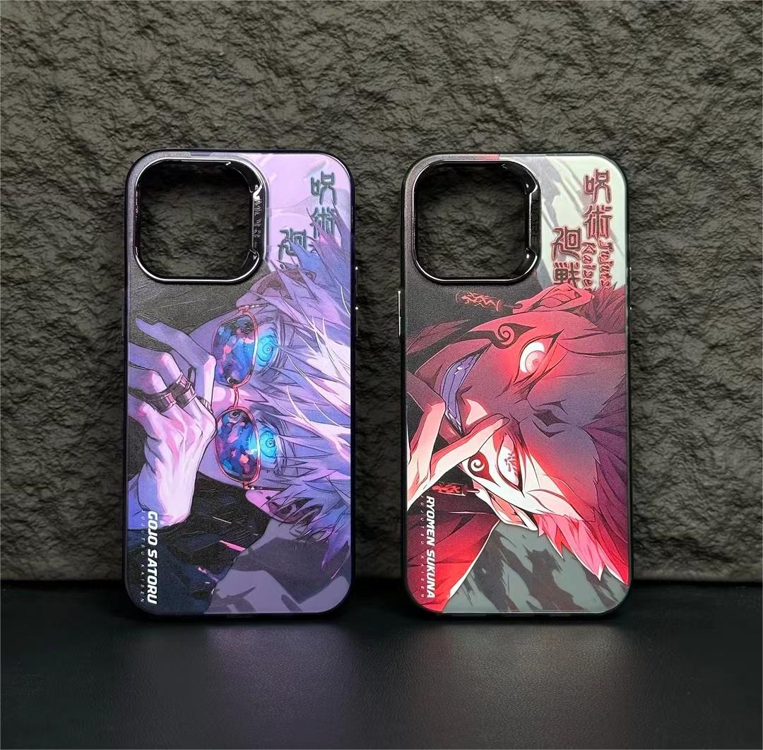 Jujutsu Kaisen Ryomen Sukuna VS Gojo Satoru Apple Mobile phone series final creative phone case anti-drop cool protective case - Animehouse