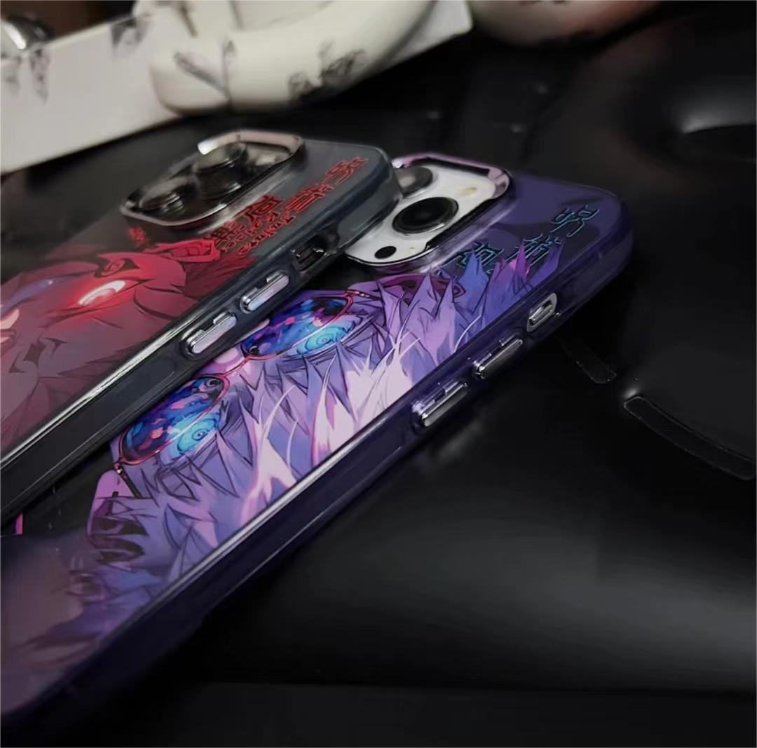 Jujutsu Kaisen Ryomen Sukuna VS Gojo Satoru Apple Mobile phone series final creative phone case anti-drop cool protective case - Animehouse