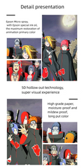 Naruto (Akatsuki) hand-painted 3D home decorative painting - Animehouse