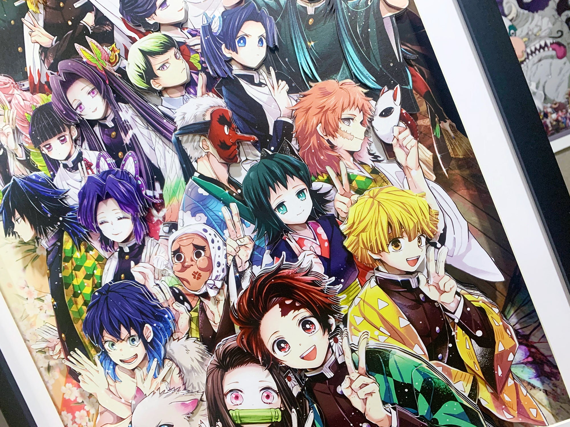 Demon Slayer hand-painted 3D  decoration painting - Animehouse