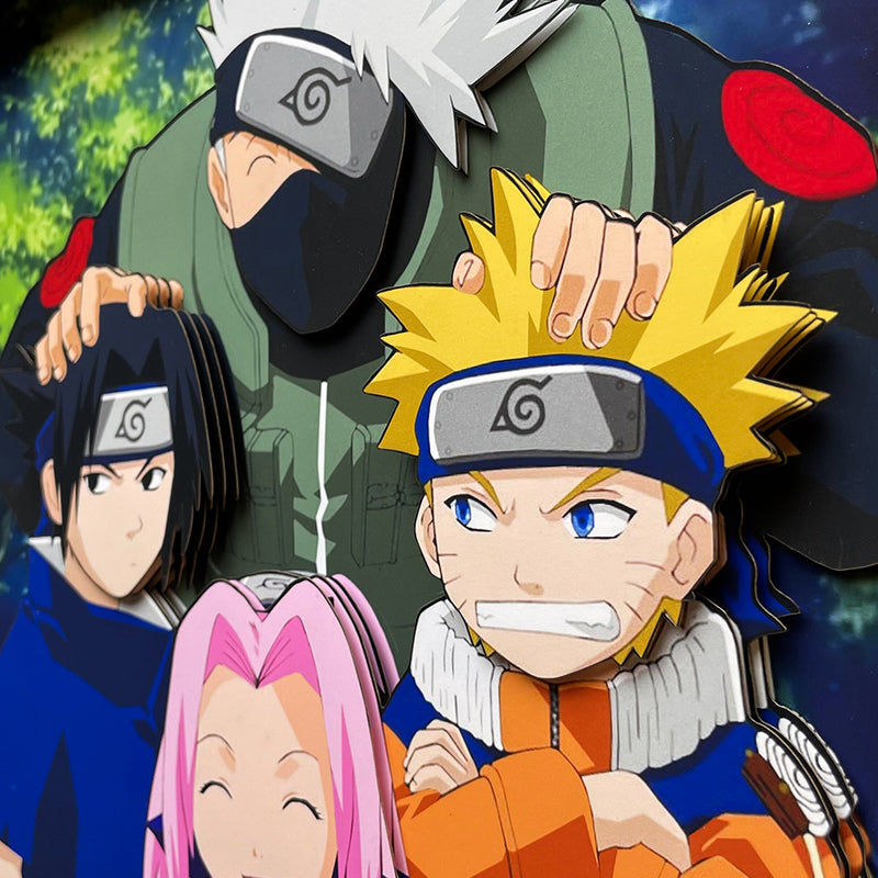 Naruto (Class 7) 3D home decoration painting - Animehouse