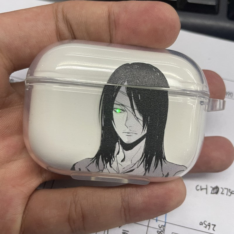 The attack Giant Adult Allen applies airpodspro2 protective case to Apple 3 Bluetooth headphone case Anime 1/2 Generation Transparent soft shell - Animehouse