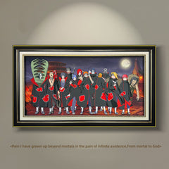 Naruto (Akatsuki) hand-painted 3D home decorative painting - Animehouse