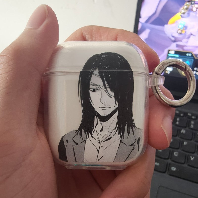 The attack Giant Adult Allen applies airpodspro2 protective case to Apple 3 Bluetooth headphone case Anime 1/2 Generation Transparent soft shell - Animehouse