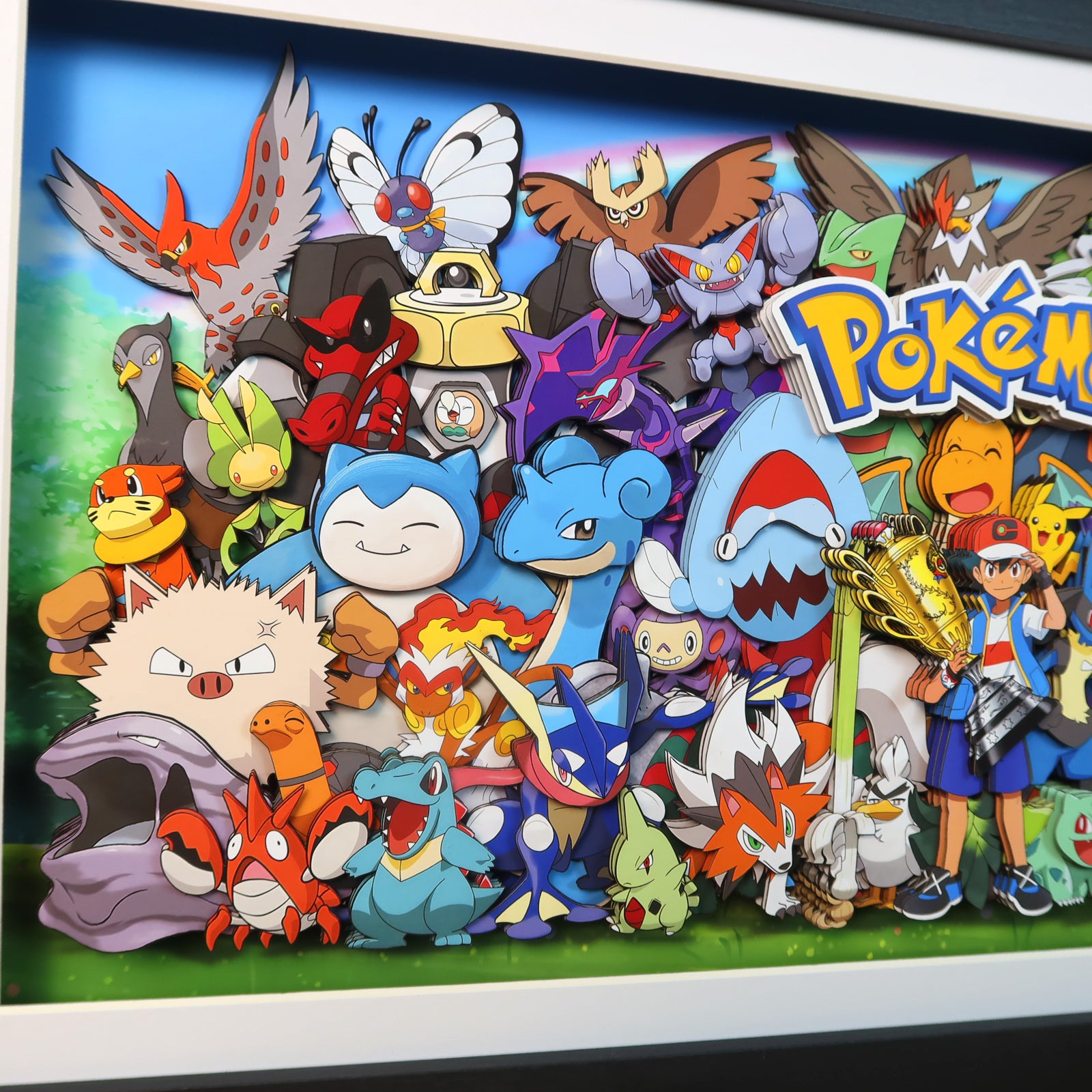 Pokémon (champion group photo) 3D decorative painting - Animehouse