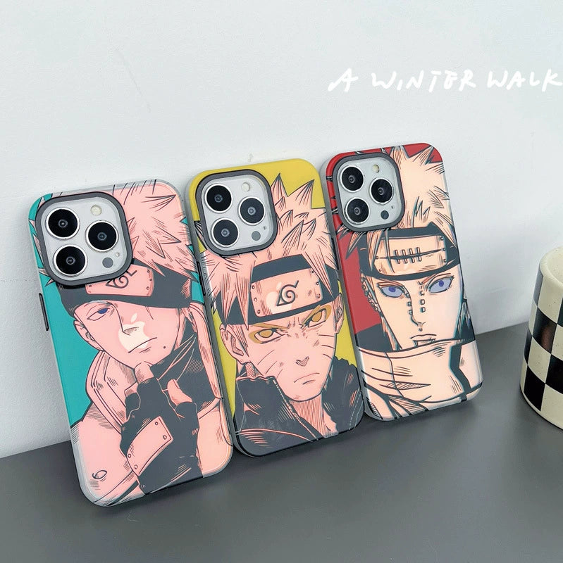 Naruto/Naruto/Kakashi/Payne Apple laser frosted mobile phone case - Animehouse