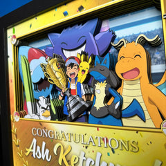 Pokémon (Xiaozhi trophy photo) 3D decorative painting - Animehouse