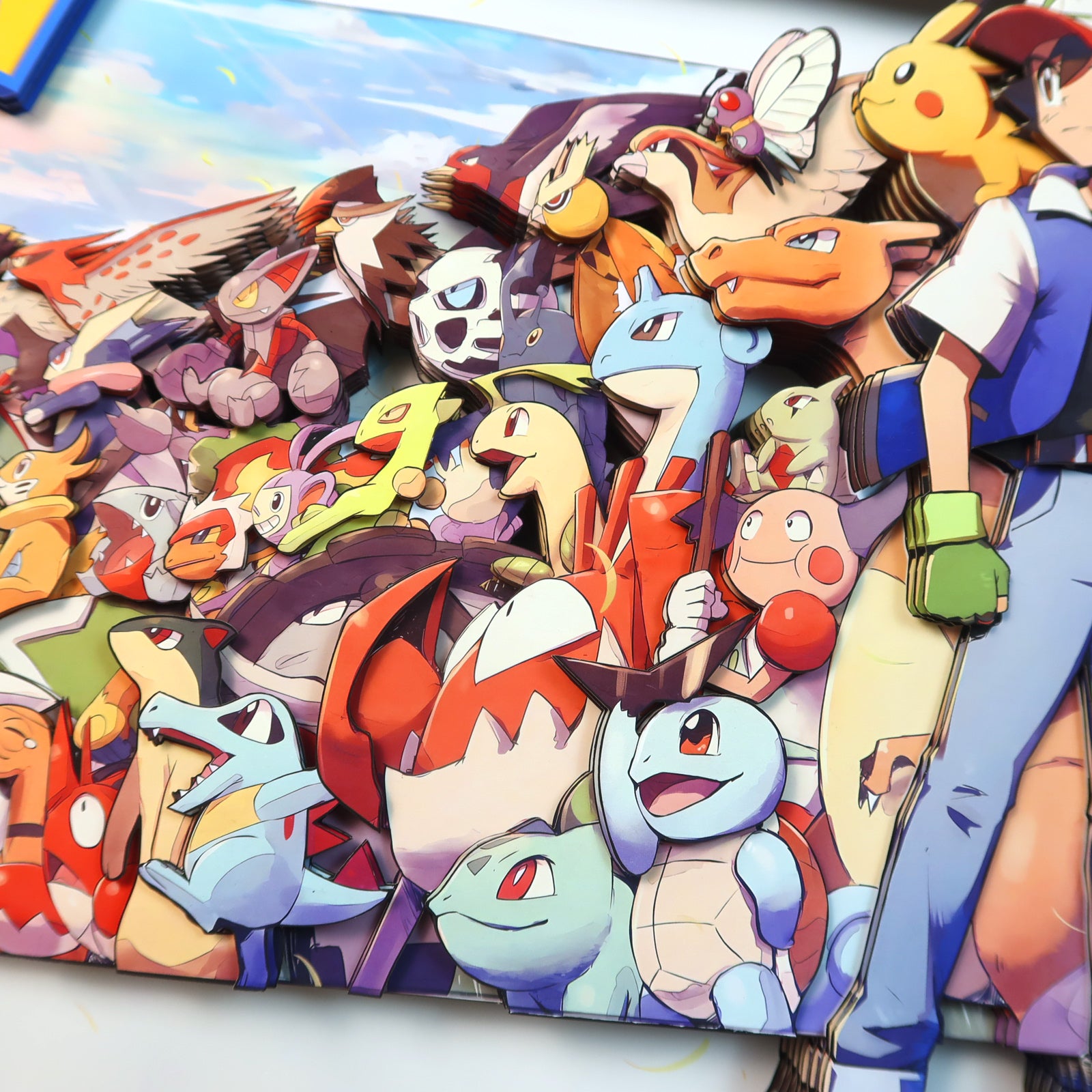 Pokémon family portrait 3D decorative painting - Animehouse