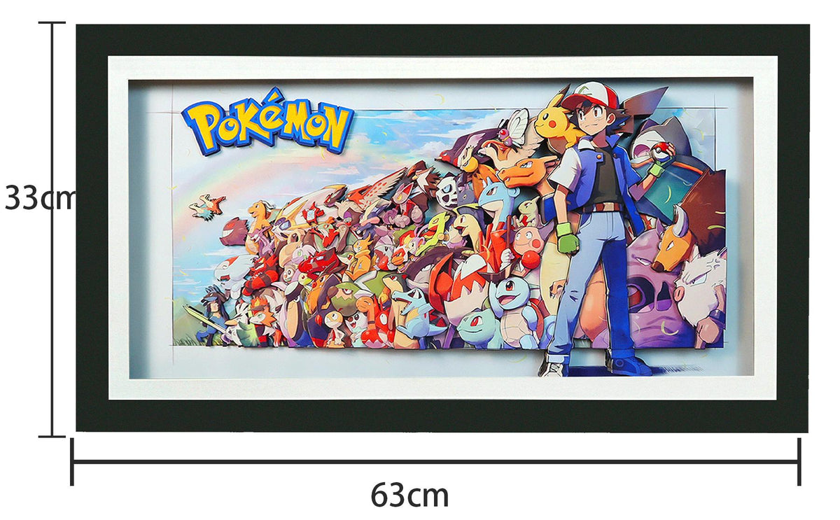 Pokémon family portrait 3D decorative painting - Animehouse