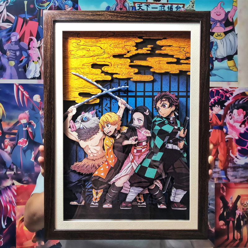 Demon Slayer（ Tanjiro） 3D decorative painting - Animehouse