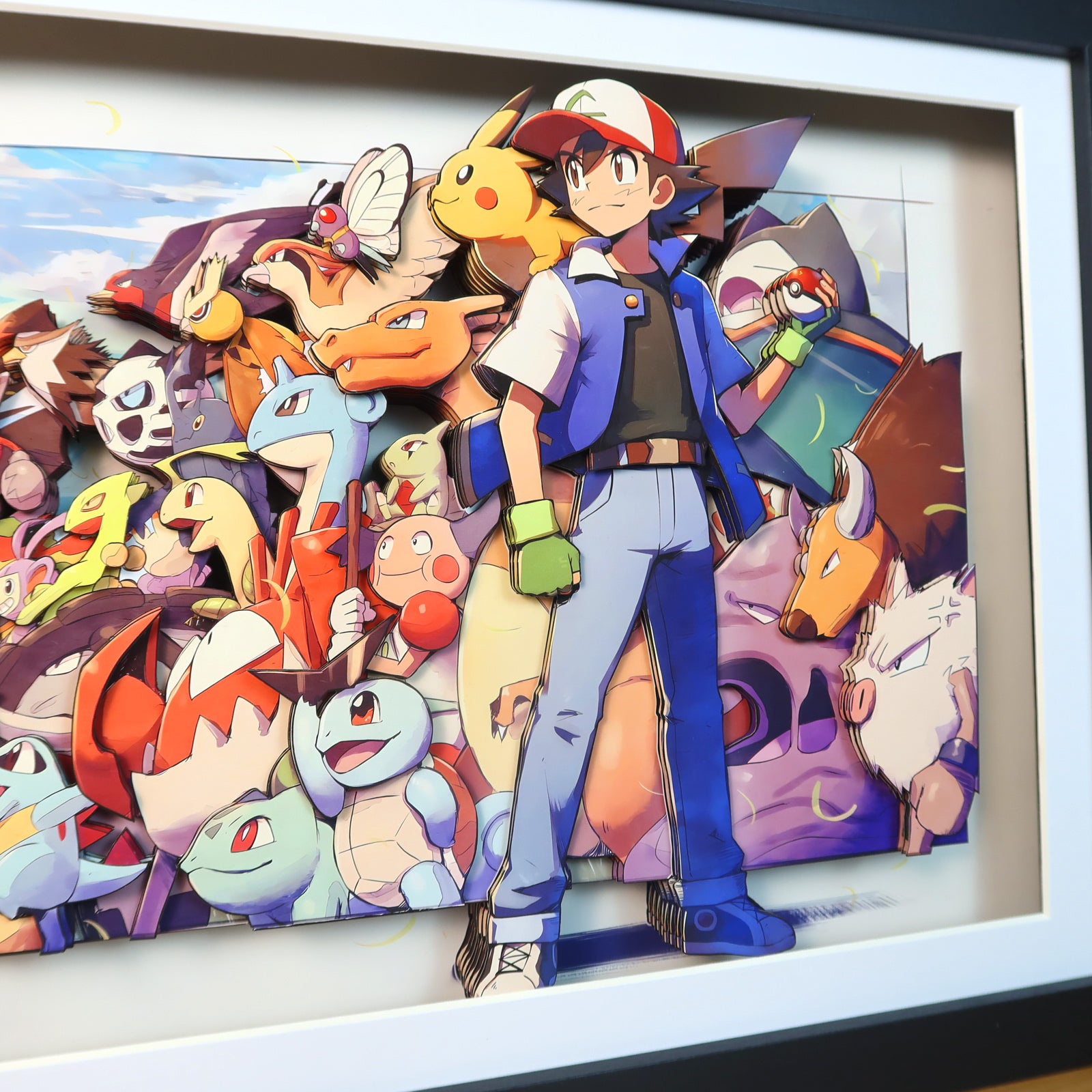Pokémon family portrait 3D decorative painting - Animehouse