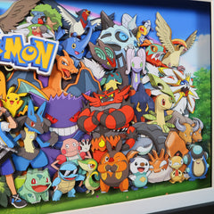 Pokémon (champion group photo) 3D decorative painting - Animehouse