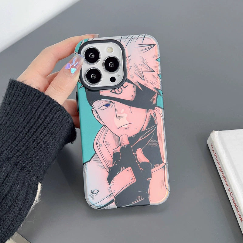 Naruto/Naruto/Kakashi/Payne Apple laser frosted mobile phone case - Animehouse
