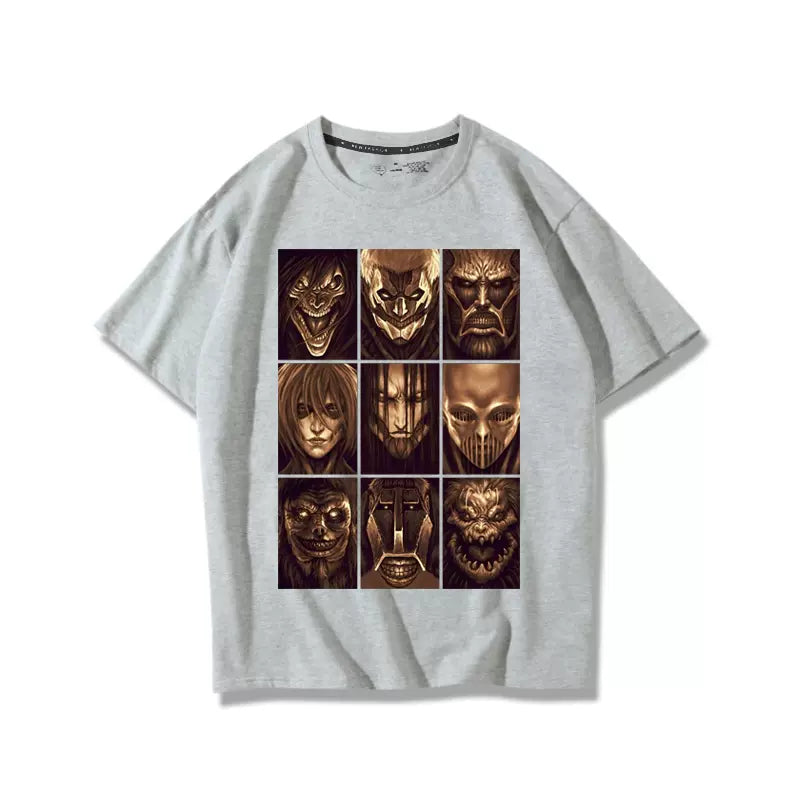 Attack on Titan T-shirt Men's Two-dimensional Anime Short Sleeve - Animehouse