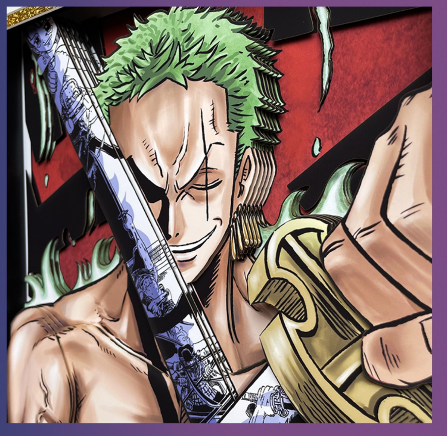 One piece (Solon) hand-painted 3D three-dimensional home decorative painting - Animehouse