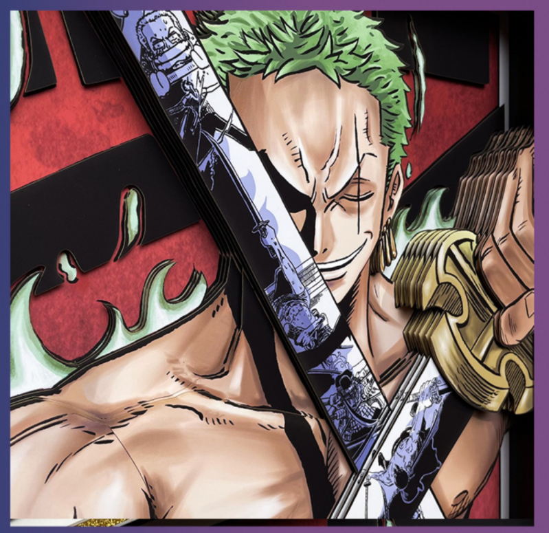 One piece (Solon) hand-painted 3D three-dimensional home decorative painting - Animehouse