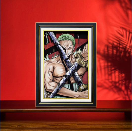 One piece (Solon) hand-painted 3D three-dimensional home decorative painting