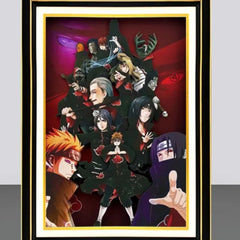 Naruto (Akatsuki) hand-painted 3D home decorative painting - Animehouse
