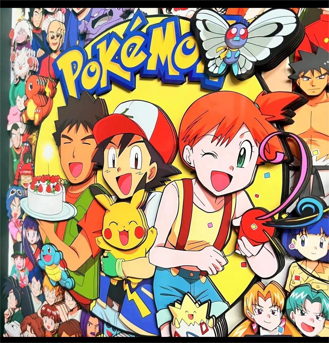 Pokémon (group photo) 3D decorative painting - Animehouse