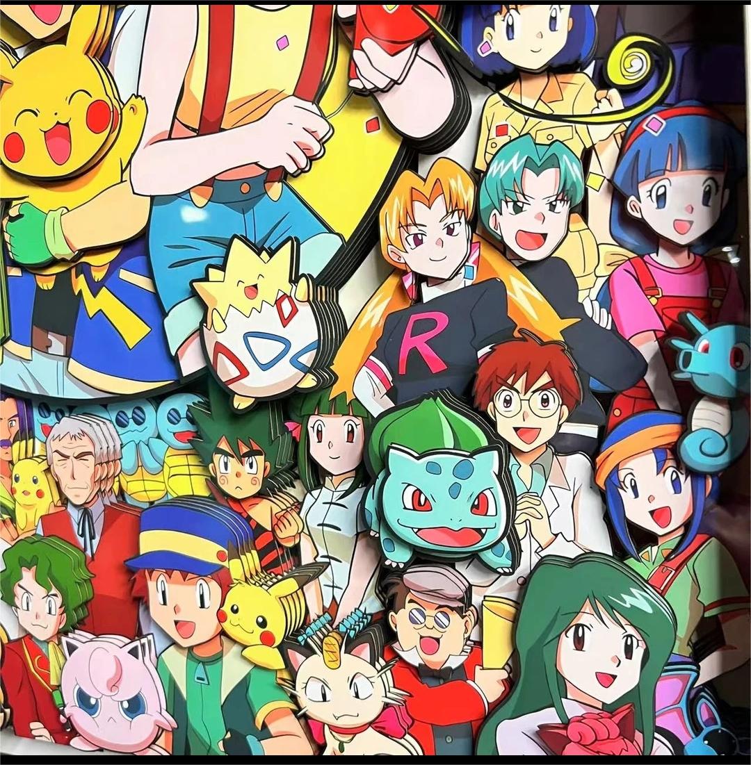 Pokémon (group photo) 3D decorative painting - Animehouse