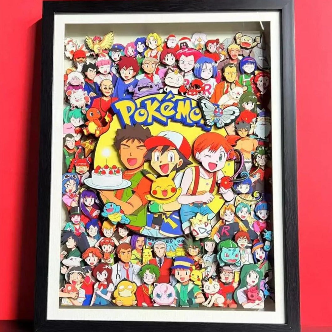 Pokémon (group photo) 3D decorative painting - Animehouse