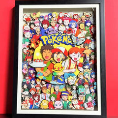 Pokémon (group photo) 3D decorative painting - Animehouse