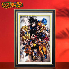 Dragon Ball <Wukong Full Form> 3D hand painting(Free Shipping Worldwide) - Animehouse