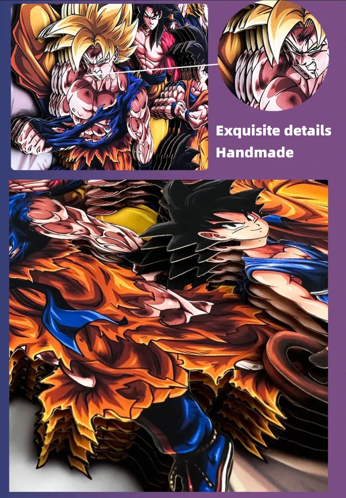 Dragon Ball <Wukong Full Form> 3D hand painting(Free Shipping Worldwide) - Animehouse