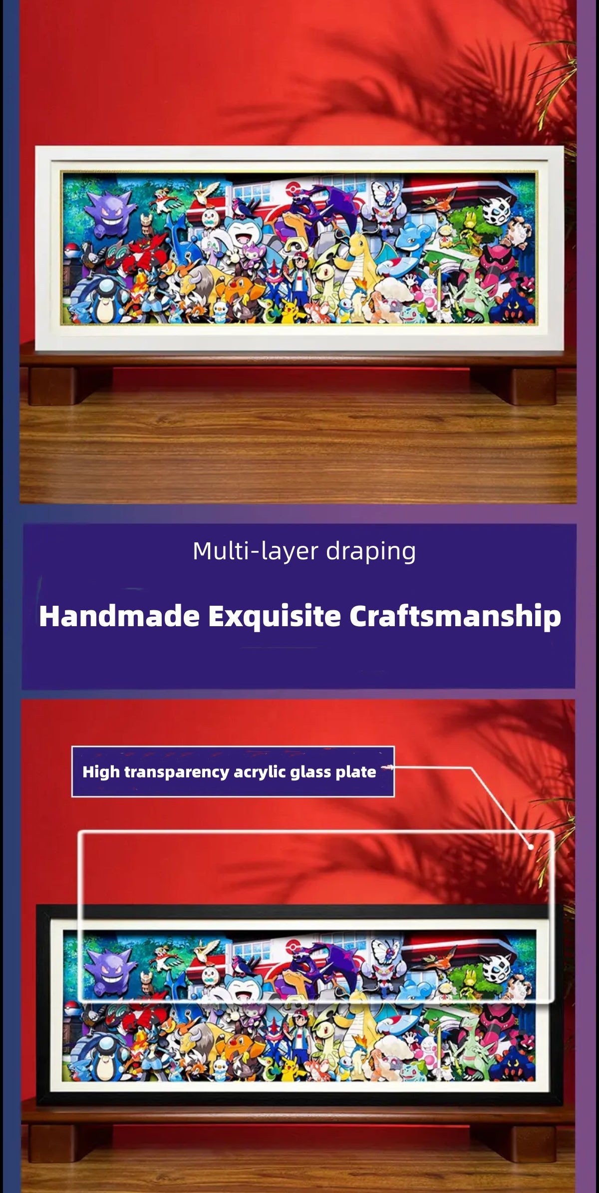 Pokémon <Collection> 3D handmade decoration painting - Animehouse
