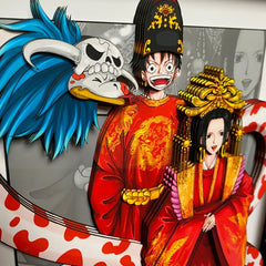 One Piece Luffy 3D hand painting（free shipping worldwide） - Animehouse