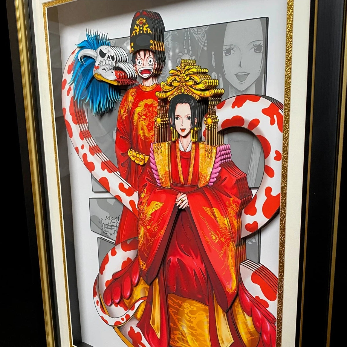 One Piece Luffy 3D hand painting（free shipping worldwide） - Animehouse